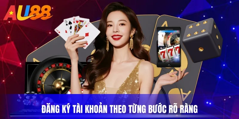 Đăng ký tài khoản theo từng bước rõ ràng