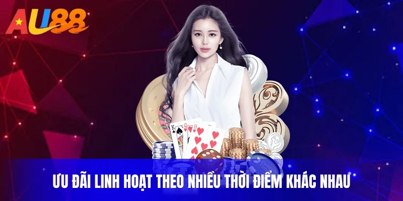 Ưu đãi linh hoạt theo nhiều thời điểm khác nhau